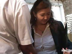 KiloVideos presents: German 63yr old granny seduce to fuck on workplace