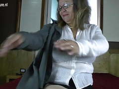 KiloVideos presents: Classy granny with big tits and hungry vagina