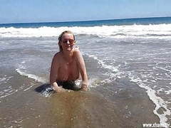KiloVideos presents: The beach whore for everyone on gran canaria uncut