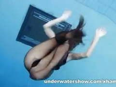 KiloVideos presents: Zuzanna is swimming in pantyhose in the pool