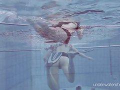 KiloVideos presents: Roxalana chech in scuba diving in the pool