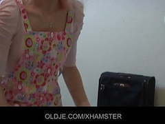 KiloVideos presents: Old pervert man gets ridden by a young hotel maid