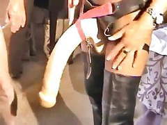 KiloVideos presents: Lisa berlin get a new strap-on for christmas