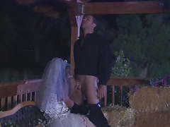 KiloVideos presents: The ebony bride with firm body takes the most cum on her