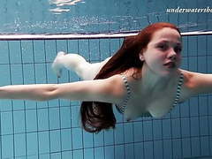 KiloVideos presents: Salaka ribkina underwater swimming teen
