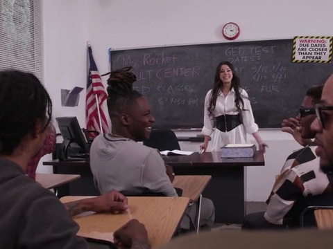 KiloVideos presents: Hardcore interracial fucking in the office with a cum loving slut