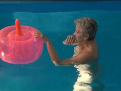 KiloVideos presents: Granny gives pussy pleasure with her toys