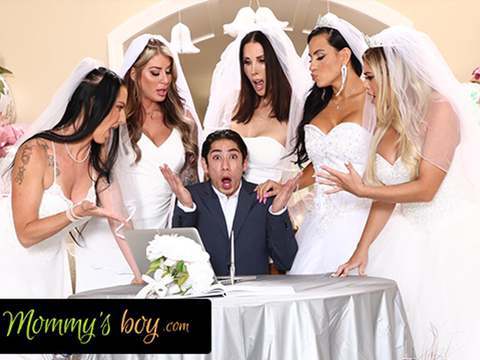 KiloVideos presents: Mommy's boy - furious milf brides reverse gangbang hung wedding planner for wedding planning mistake
