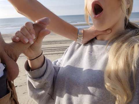 KiloVideos presents: Outdoor after a blowjob for a stranger on the beach, i was fucked in public