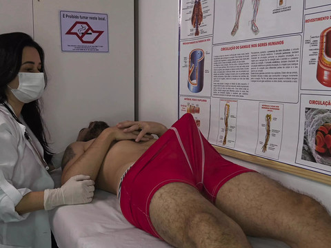 KiloVideos presents: Nurse gets excited by patient's erection