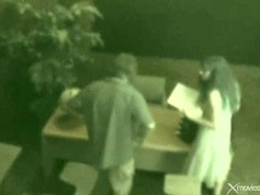 KiloVideos presents: Slut opens legs on desk and takes cock in cunt