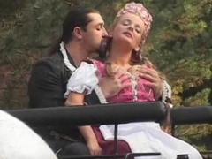 KiloVideos presents: Old time costume and outdoor sex