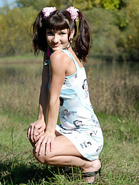 KiloVideos presents: Hot beauty teen knows that her sexy smile and much sexier body will bring you on cloud seven of excitement.