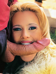 KiloVideos presents: Blonde Cora Works Hard With Mouth and Ass to Get a Facial