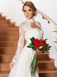 KiloVideos presents: Czech bride Angel Piaff gets banged in a laundry room after posing in lingerie