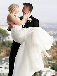 KiloVideos presents: Hot blonde Anikka Albrite consummates her marriage vows after getting married